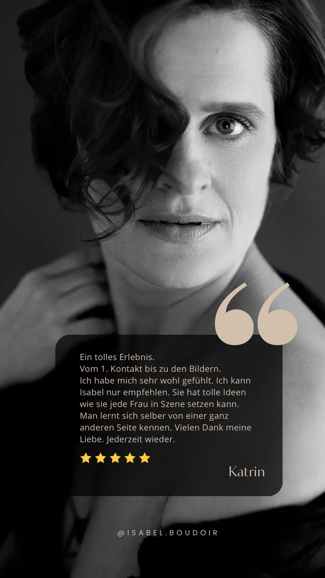 Kundenstimme zum Boudoir-Shooting